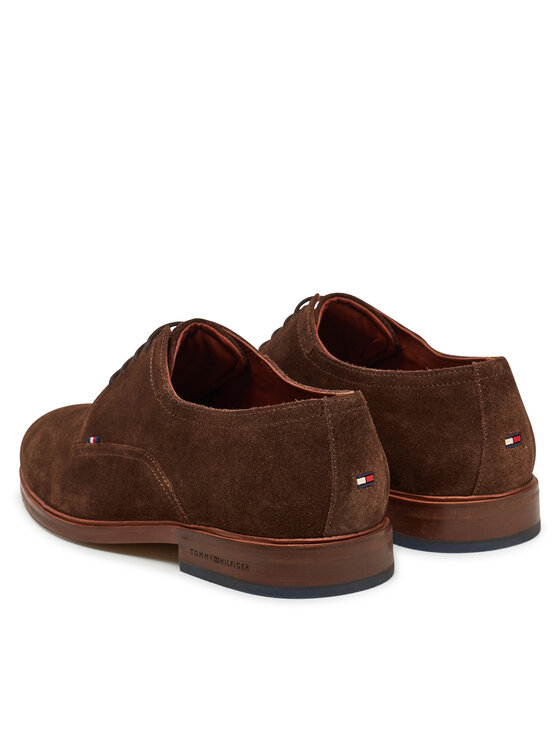 Tommy Hilfiger Tommy Hilfiger Обувки Hilfiger Thunit Suede Shoe FM0FM05377 Кафяв