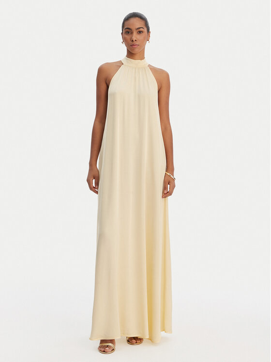 Fracomina Rochie de vară FR26SD3016W41301 Galben Relaxed Fit