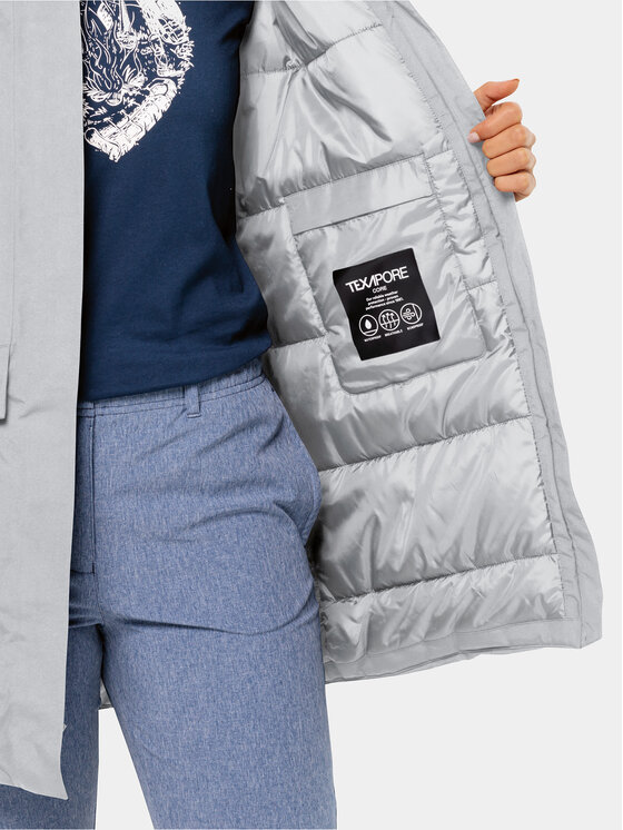 Jack Wolfskin Jack Wolfskin Зимно яке Tempelhof Coat 1116151 Сив Regular Fit