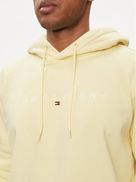 Tommy Jeans Tommy Jeans Majica dugih rukava Linear Logo DM0DM17985 Žuta Regular Fit