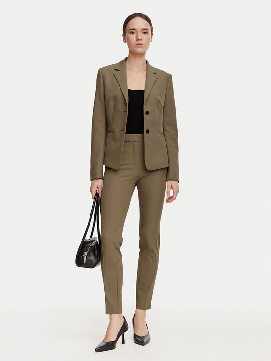 HUGO HUGO Marynarka Agonia-1 50539976 Brązowy jasny Slim Fit