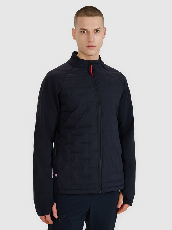 4F 4F Kurtka outdoor HALNY Czarny Slim Fit