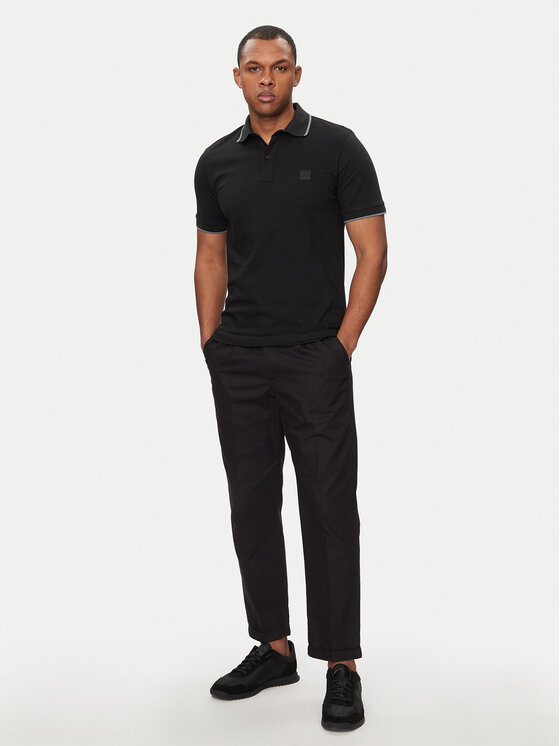 BOSS Boss Polo Passertip 50507699 Crna Slim Fit