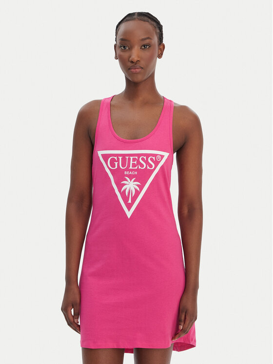 Guess Guess Paplūdimio suknelė E3GP03 JA914 Rožinė Regular Fit