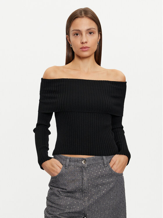 JDY JDY Blúz Liva 15336133 Fekete Slim Fit