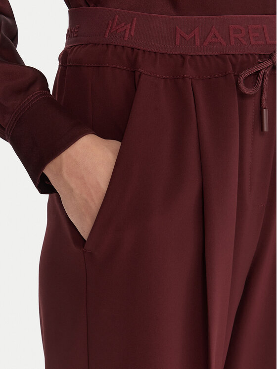 Marella Marella Stoffhose Vanto 2523136065 Dunkelrot Regular Fit