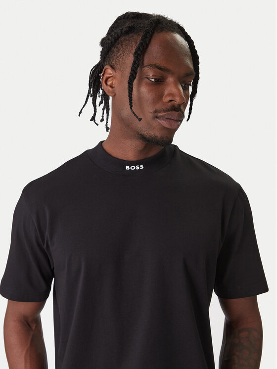 BOSS BOSS Tričko Tee Collar 50555527 Čierna Regular Fit