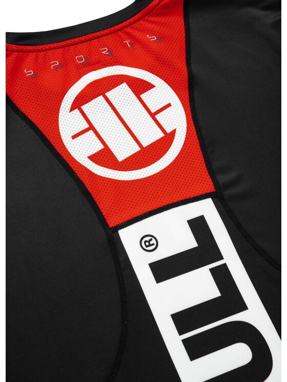 PITBULL PITBULL Koszulka techniczna Longsleeve Mesh Performance Pro plus Hilltop Sports XL Czarny Regular Fit