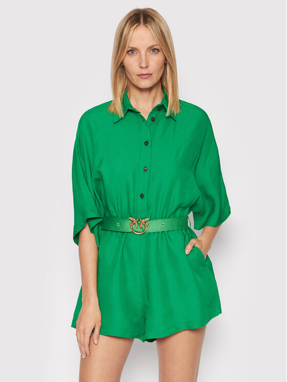 PINKO Pinko Kombinezon Tarvisio 1 1G17AQ Y7W3 Zielony Relaxed Fit