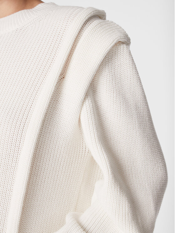 IRO IRO Úpletové šaty Lorely AR641 Biela Relaxed Fit