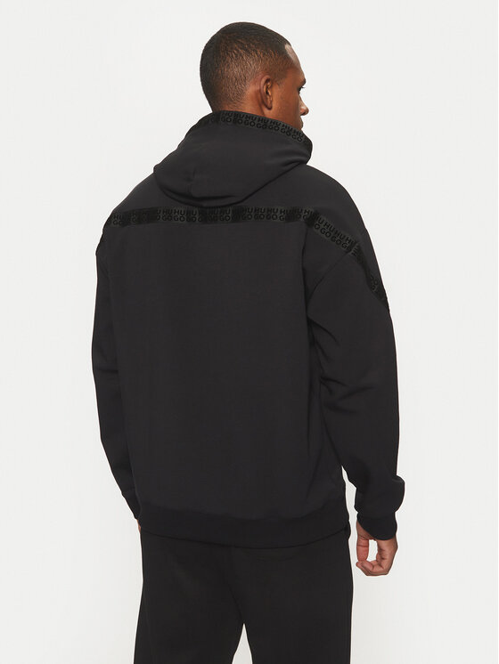 HUGO HUGO Majica dugih rukava Dagarito 50521429 Crna Relaxed Fit