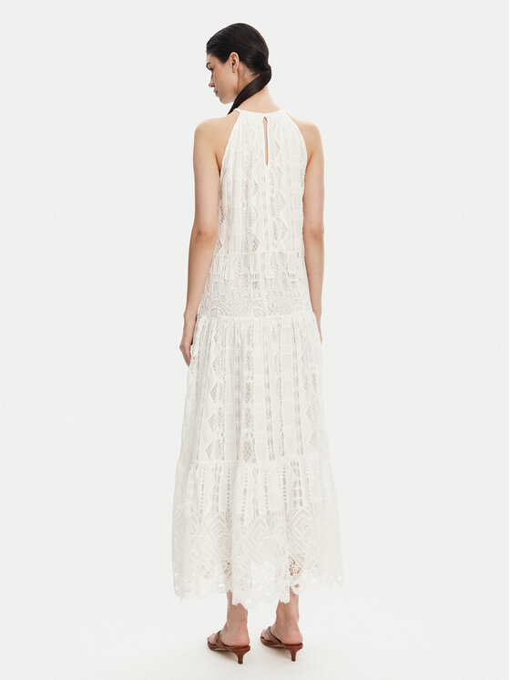 PINKO PINKO Φόρεμα καλοκαιρινό 104857 A2G9 Λευκό Regular Fit