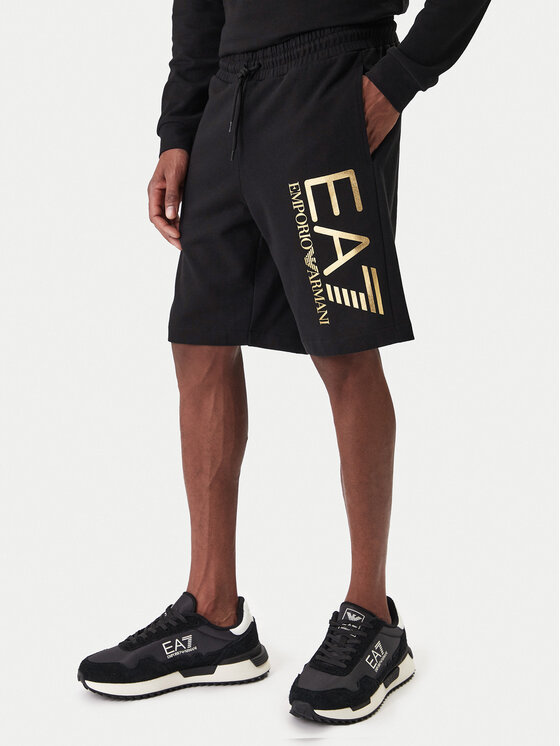 EA7 Emporio Armani EA7 Emporio Armani Sporta šorti 7M001414 AF22266 MC004 Melns Regular Fit