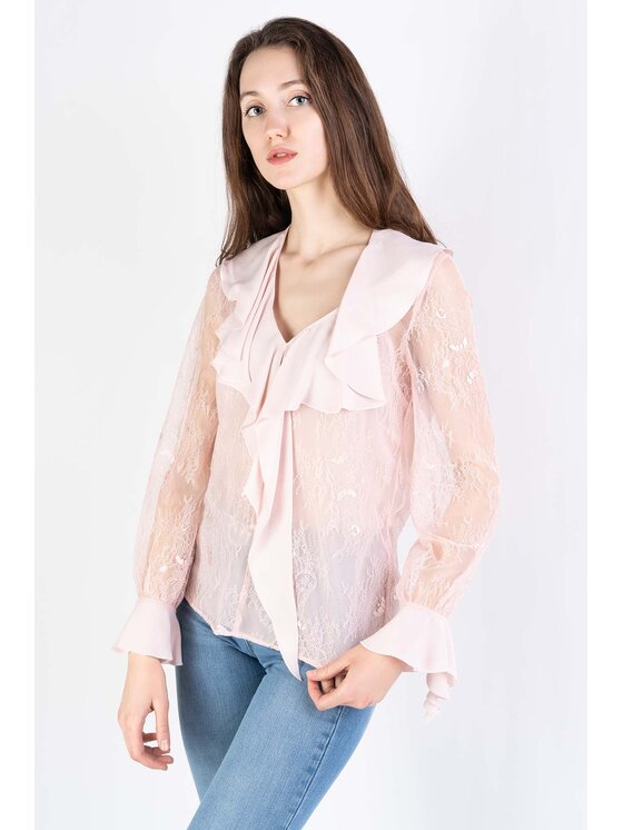 PINKO PINKO Bluzka BAHIA Beżowy Regular Fit