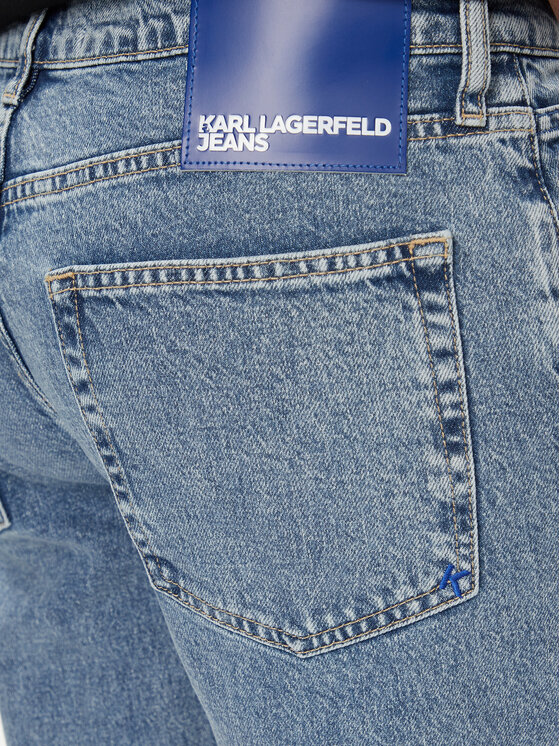 Karl Lagerfeld Jeans Karl Lagerfeld Jeans Jeans hlače 241D1108 Modra Straight Fit