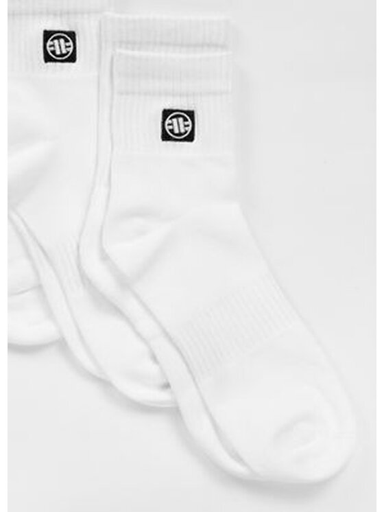 PITBULL PITBULL Skarpety krótkie Low Ankle Logo Biały
