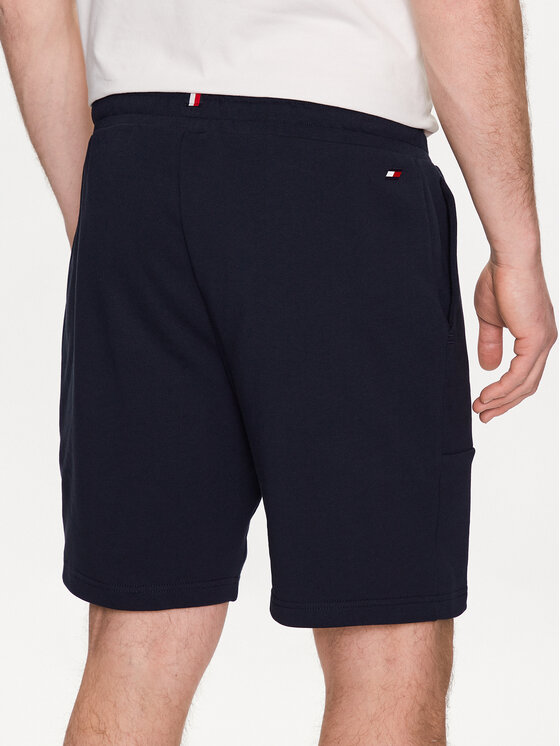 Tommy Hilfiger Tommy Hilfiger Szorty sportowe Graphic MW0MW30413 Granatowy Regular Fit