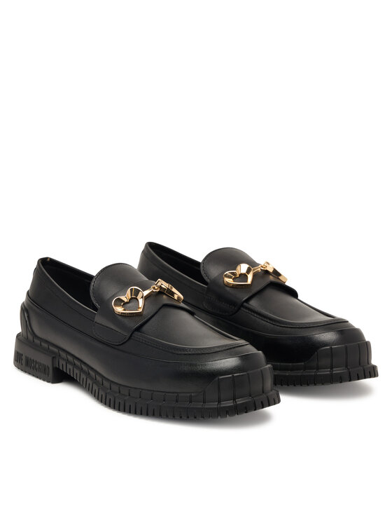 LOVE MOSCHINO LOVE MOSCHINO Loafersy JA10023G1PIA0000 Czarny