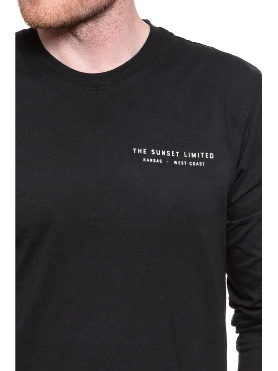 Lee Lee T-shirt LS GRAPHIC CREW Nero Regular Fit