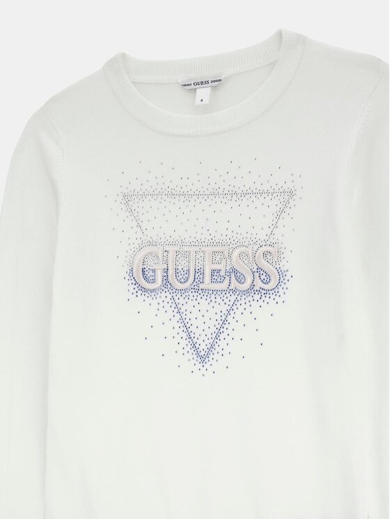 Guess Kids Guess Kids Sweter 180880 Biały Classic Fit