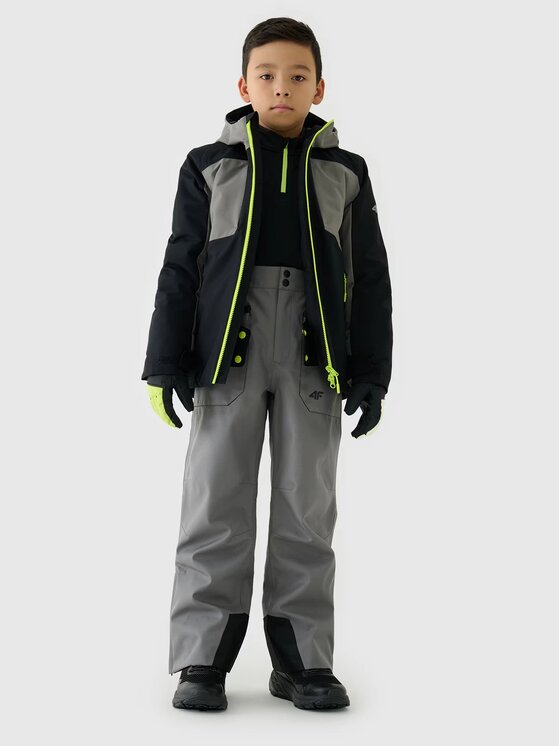 4F 4F Pantaloni da sci 4FJWAW24TFTRM655-24S Grigio Regular Fit