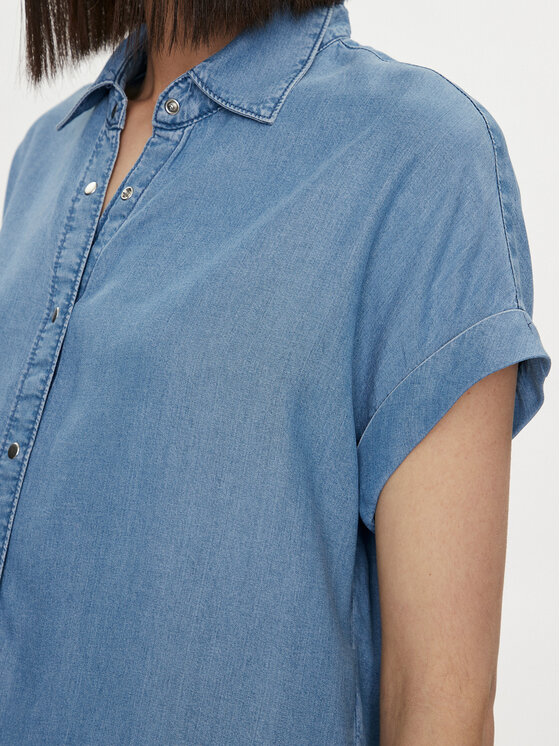 United Colors Of Benetton United Colors Of Benetton Πουκάμισο 5KHNDQ07Y Μπλε Regular Fit
