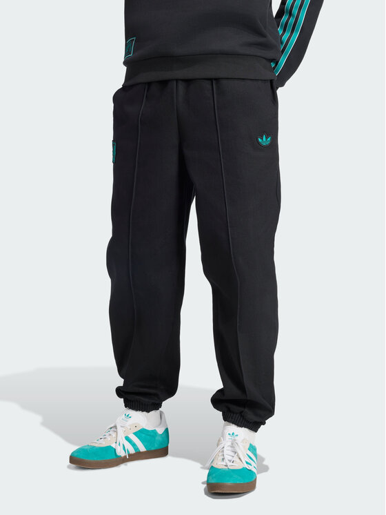 adidas adidas Spodnie materiałowe Liverpool FC Terrace Icons Czarny Loose Fit