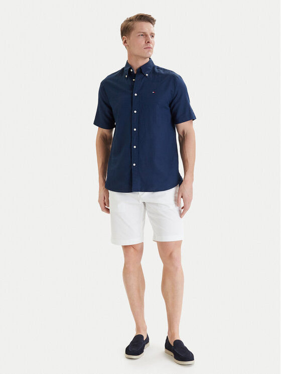 Tommy Hilfiger Tommy Hilfiger Cămașă MW0MW42450 Bleumarin Regular Fit
