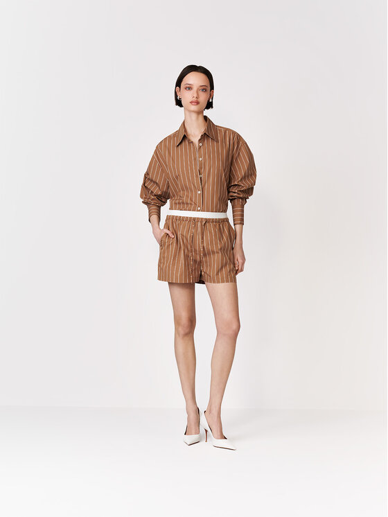 La Mania La Mania Camicia LEE LEE Marrone chiaro Basic Fit