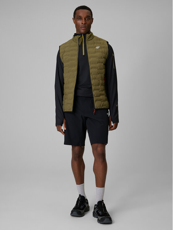 4F 4F Szorty sportowe TREKKING Czarny Regular Fit