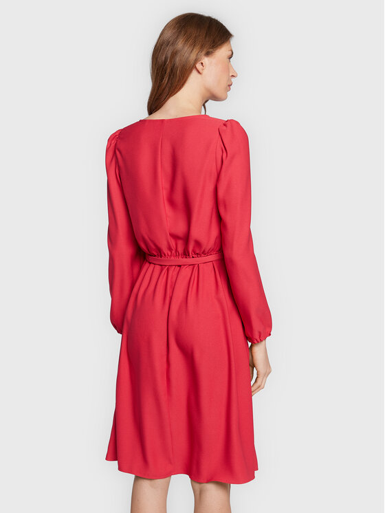 NAF NAF NAF NAF Коктейльна сукня Kamay THNR12 Рожевий Regular Fit