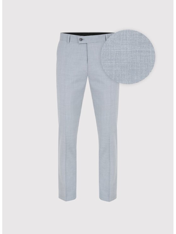 Pako Lorente Pako Lorente Spodnie garniturowe P25SF-6G-032 Szary Super Slim Fit