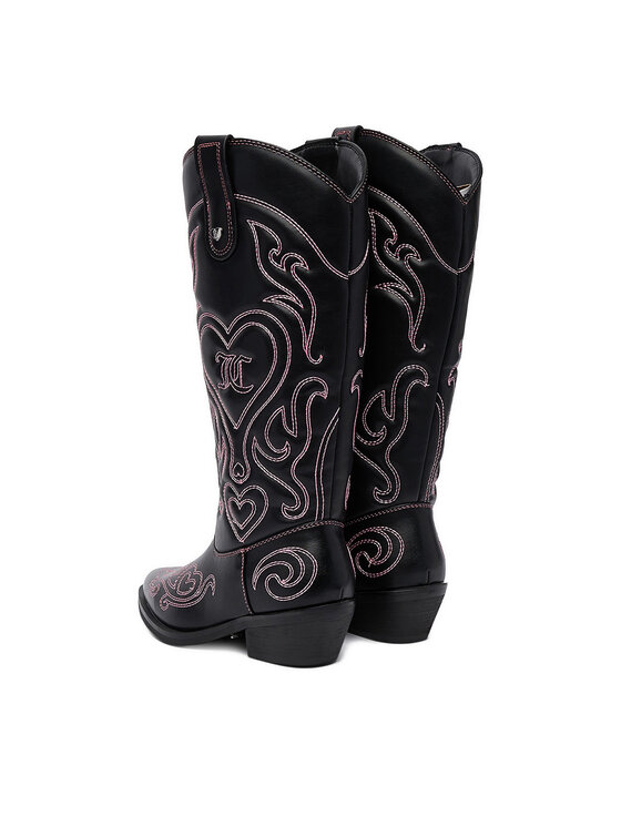 Juicy Couture Juicy Couture Cizme și botine cowboy CEO-HY24113-10 Negru