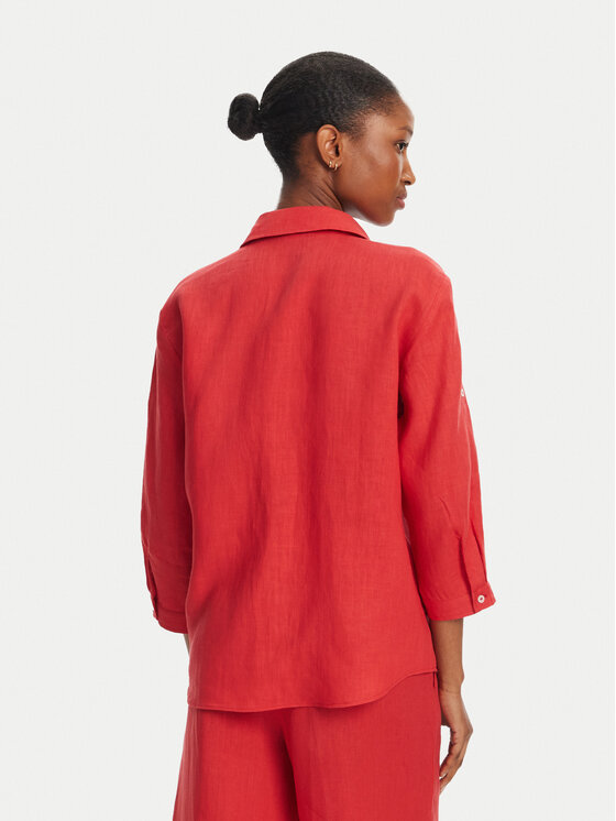 Marella Marella Camicia Boboli1 2515111232 Rosso Regular Fit