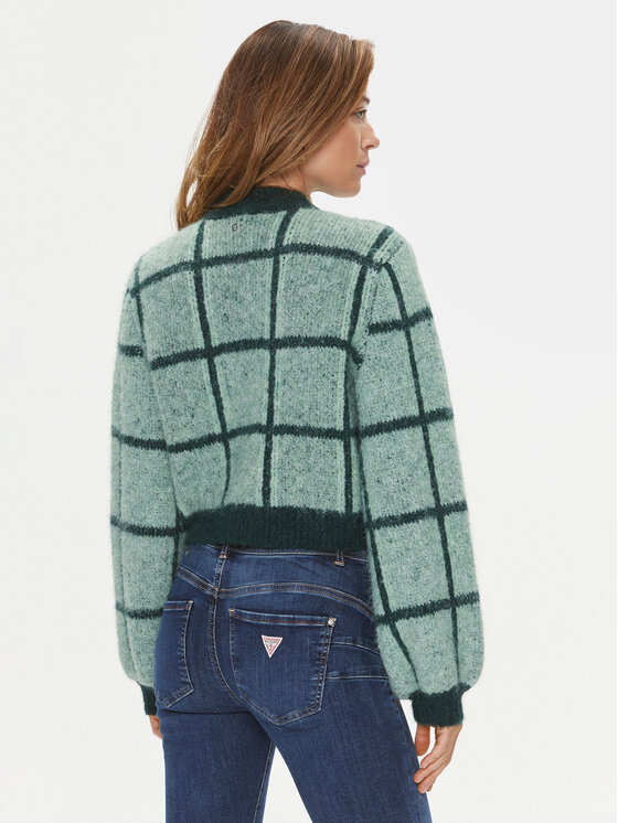 Guess Guess Maglione Nadia W3BR78 Z3BP0 Verde Regular Fit