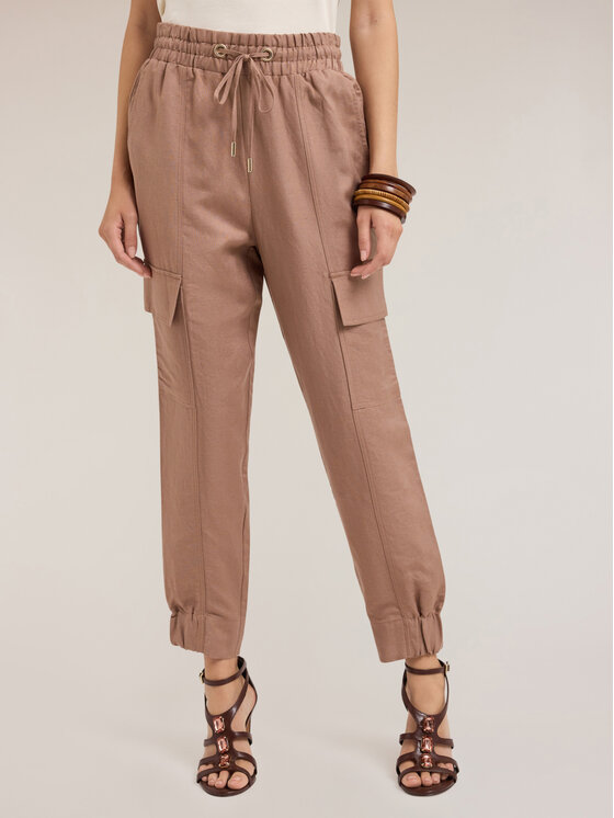 Motivi Motivi Pantaloni di tessuto P299Q003960N012 Écru Regular Fit