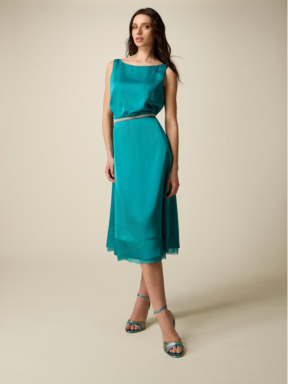 Oltre Oltre Abito da sera 7093R005129N005 Turchese Slim Fit