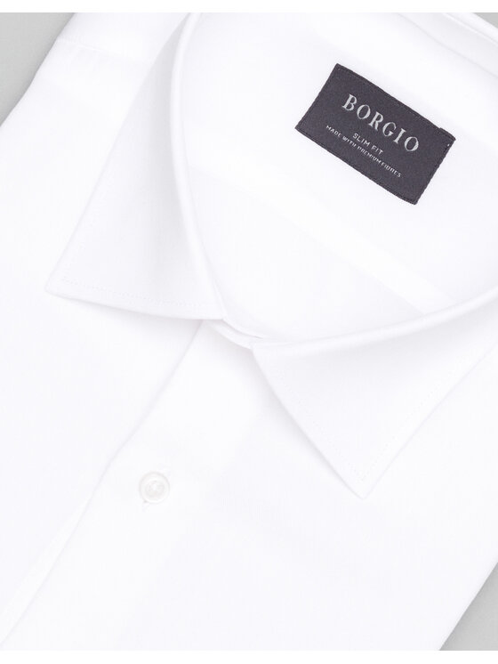 Borgio Borgio Koszula terranova Biały Slim Fit