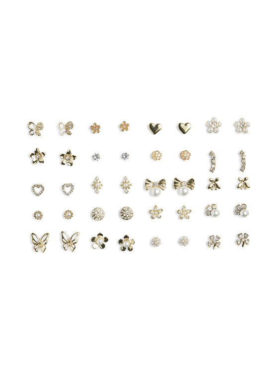 Pieces Set 20 párov náušníc Pclona Mega Pack Earrings D2d 17153167 Zlatá