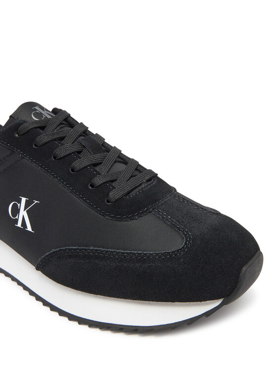 Calvin Klein Jeans Calvin Klein Jeans Sneakersy Runner Laceup Mg Nylon Mix YW0YW01828 Čierna