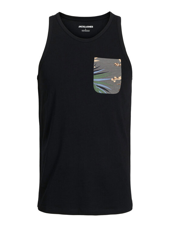 Jack&Jones Jack&Jones Tank top Hawaii 12269321 Μαύρο Standard Fit
