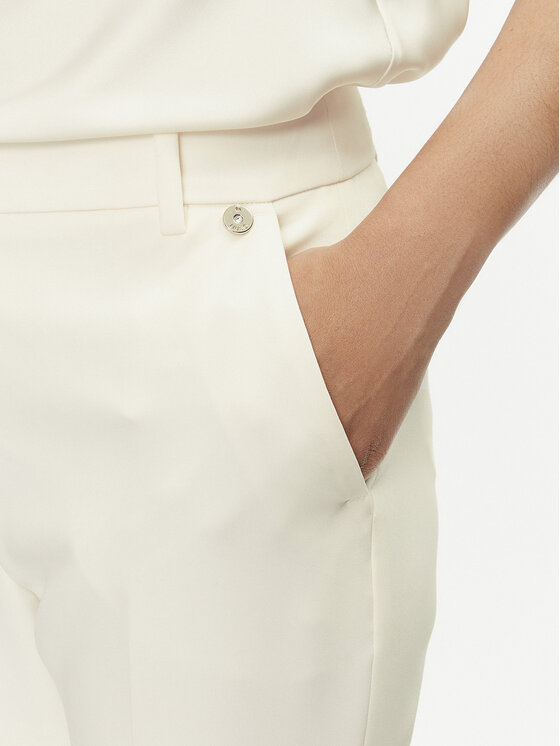 Liu Jo Liu Jo Pantaloni di tessuto CA4201 T2200 Écru Regular Fit
