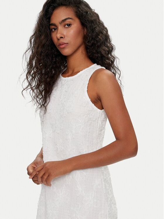 Vero Moda Vero Moda Kokteilinė suknelė June 10324197 Balta Loose Fit