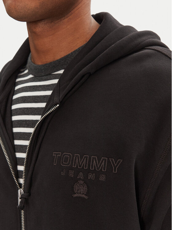 Tommy Jeans Tommy Jeans Pulóver Varsity DM0DM20835 Fekete Relaxed Fit