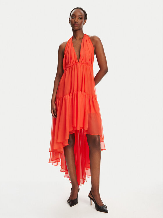 Bardot Bardot Sukienka koktajlowa Leona 59861DB Koralowy Regular Fit