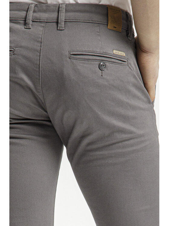 Cross Jeans Cross Jeans Chinosy E 120-170 Szary Tapered Leg