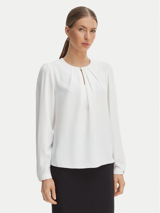 Rinascimento Bluzka CFC0127711003 Biały Regular Fit