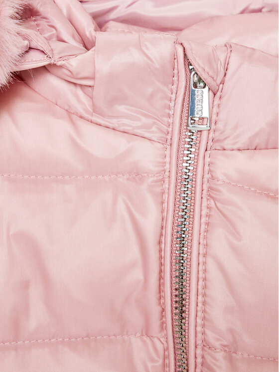 Guess Guess Пухено яке K3BL06 WB080 Розов Regular Fit
