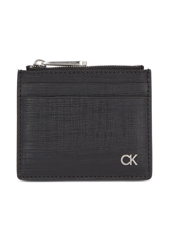 Calvin Klein Kredītkaršu turētājs Ck Must Cardholder W/Zip K50K510885 Melns