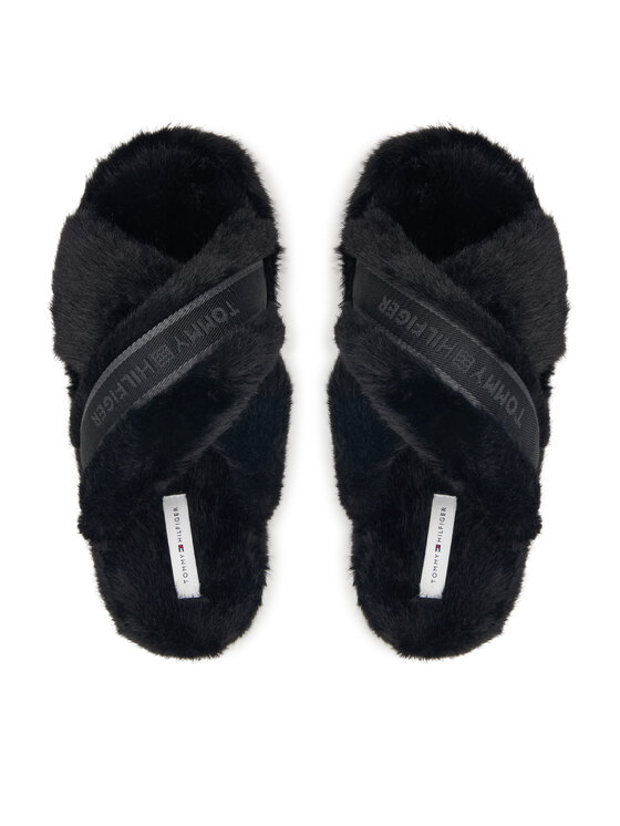 Tommy Hilfiger Tommy Hilfiger Kapcie Th Feminine House Shoes FW0FW09615 Czarny